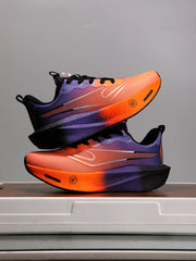 Purple Orange Gradient Women's Athletic Running Sneakers | Breathable Lightweight | Edixim