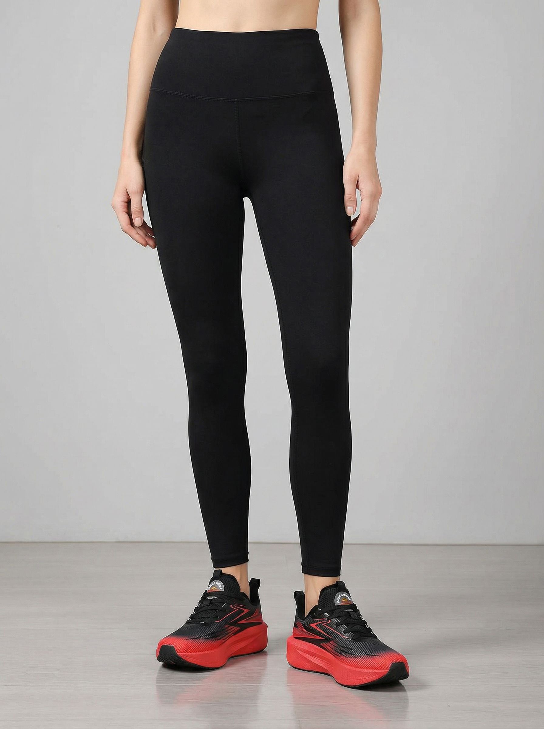 Black Red Gradient Women's Athletic Running Sneakers | Breathable Lightweight | Edixim