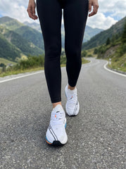 EDIXIM White Blue Orange Hollow Midsole Women Running Sneakers Lightweight Breathable Mesh Shock Absorbing Athletic Trainers for Marathon Jogging Gym Daily Casual Run Further