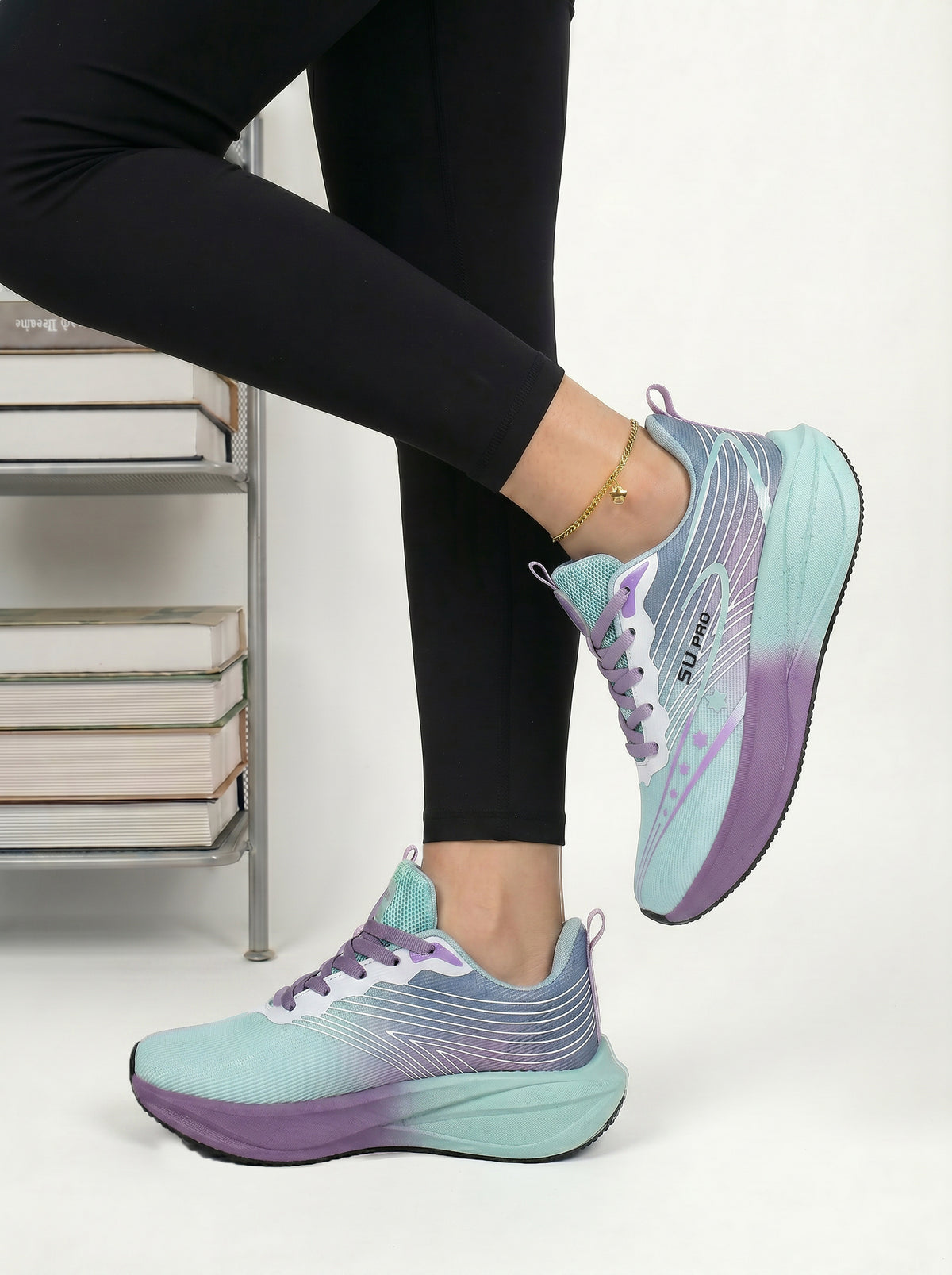 Light Pink Blue Women's Athletic RCyan Purple Gradient Women's Athletic Running Sneakers | Breathable Lightweight | Ediximunning Sneakers | Breathable Lightweight | Edixim（副本）