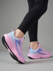 Light Pink Blue Women's Athletic Running Sneakers | Breathable Lightweight | Edixim