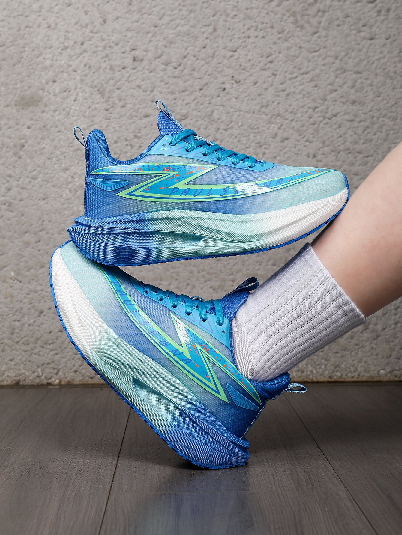 Sky Blue Gradient Women's Lightweight Running Sneakers | Breathable Athletic Trainers Edixim