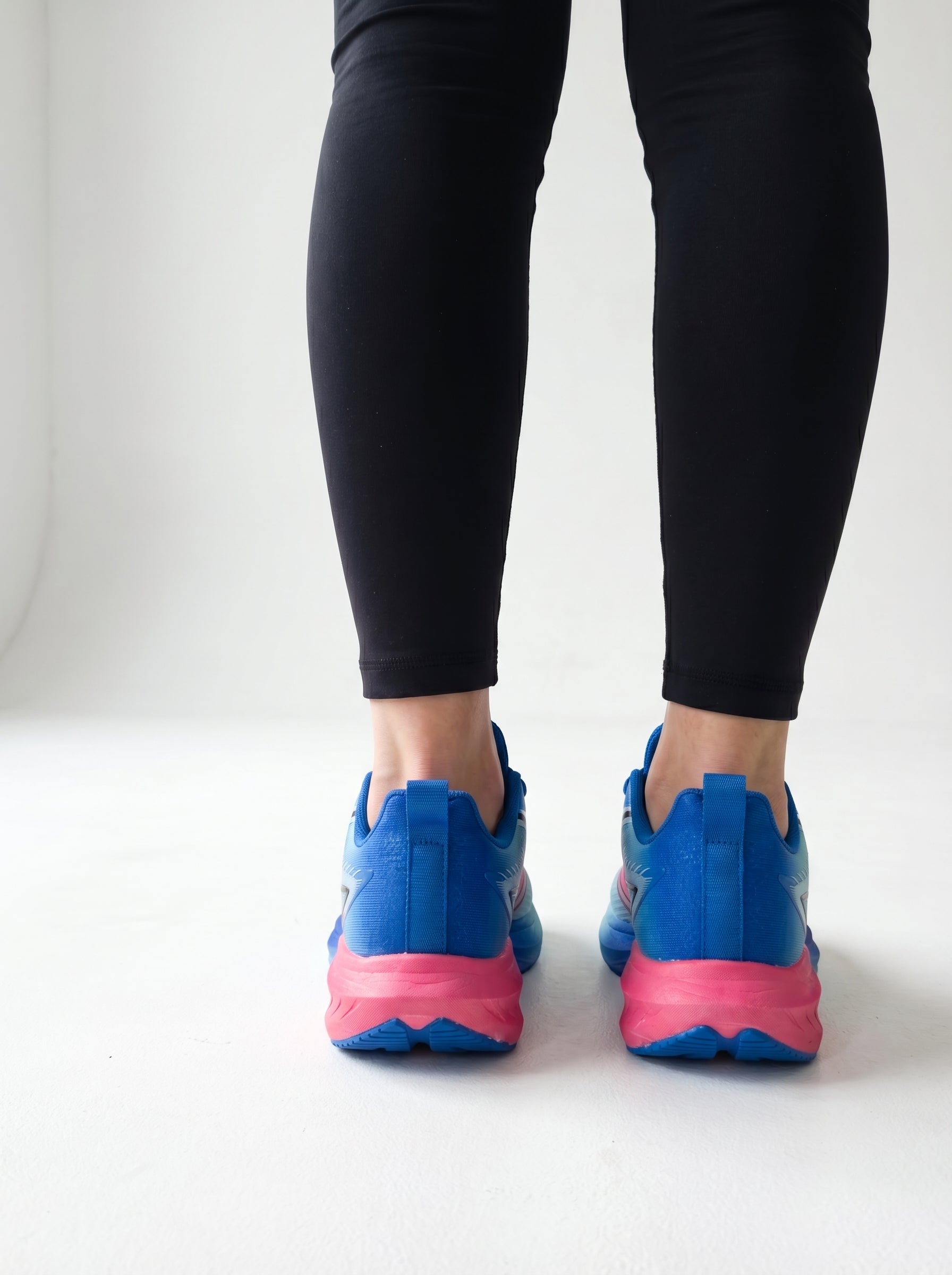 Blue Pink Gradient Women's Athletic Running Sneakers | Breathable Lightweight | Edixim