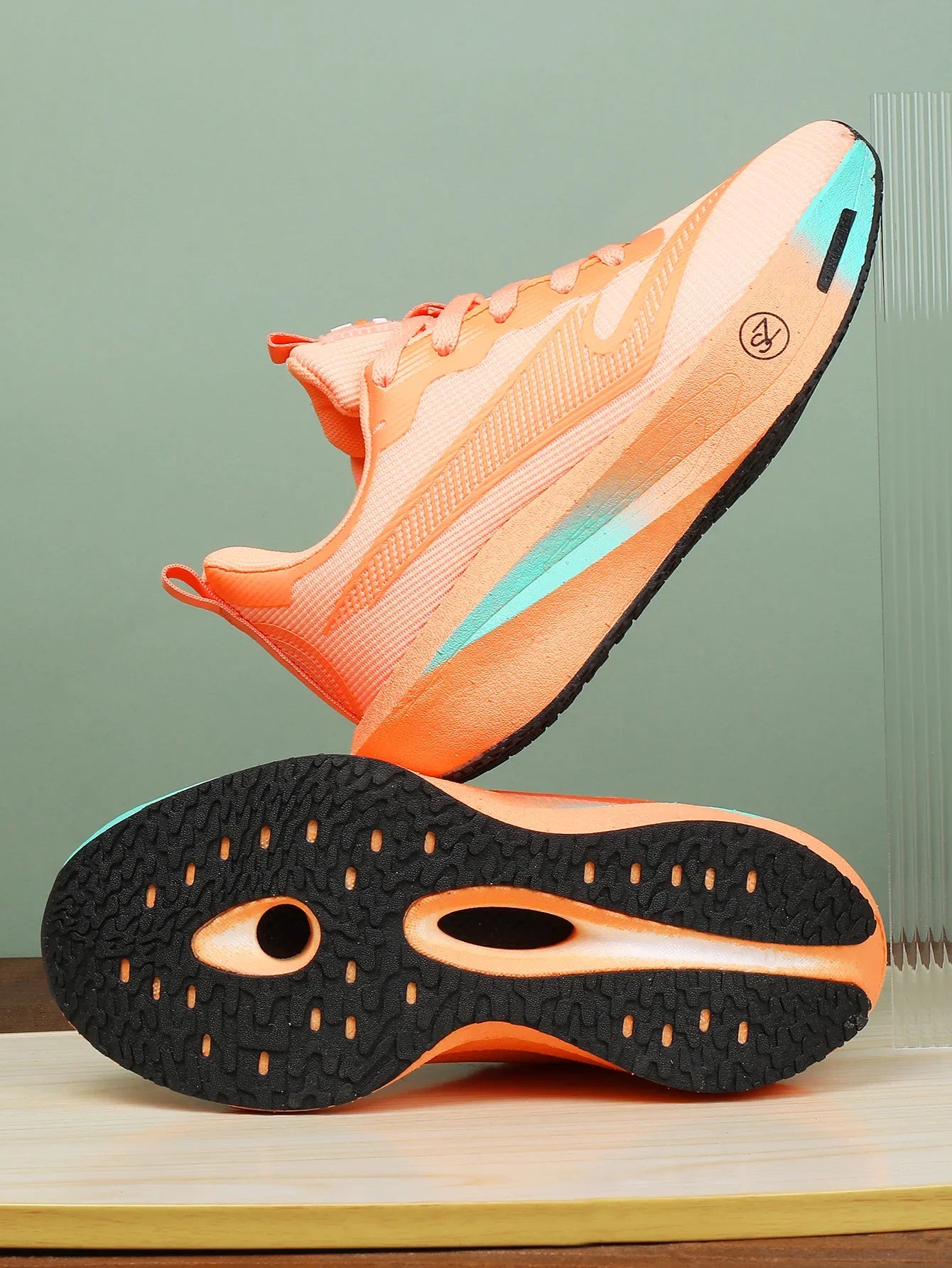 Coral Orange Women's Athletic Running Sneakers | Breathable Lightweight | Edixim