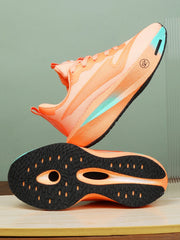Coral Orange Women's Athletic Running Sneakers | Breathable Lightweight | Edixim