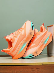 Coral Orange Women's Athletic Running Sneakers | Breathable Lightweight | Edixim