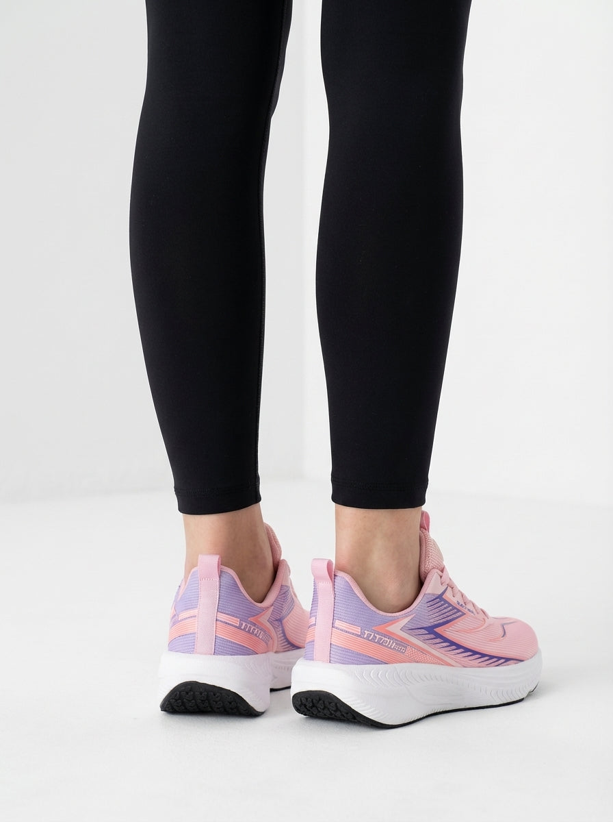 Pink Purple Women's Athletic Running Sneakers | Breathable Lightweight | Edixim