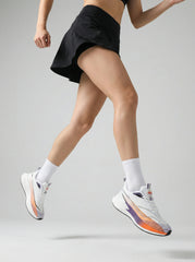 White Orange Purple Women's Athletic Running Sneakers | Breathable Lightweight | Edixim