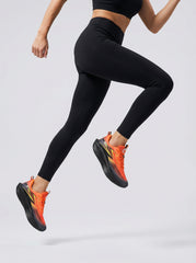 Orange Black Gradient Women's Athletic Running Sneakers | Breathable Lightweight | Edixim