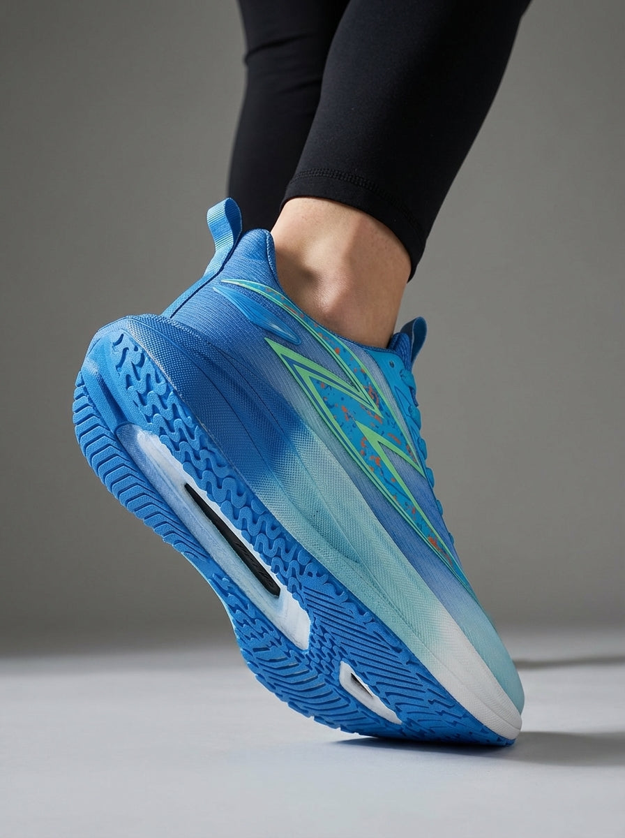 Sky Blue Gradient Women's Lightweight Running Sneakers | Breathable Athletic Trainers Edixim
