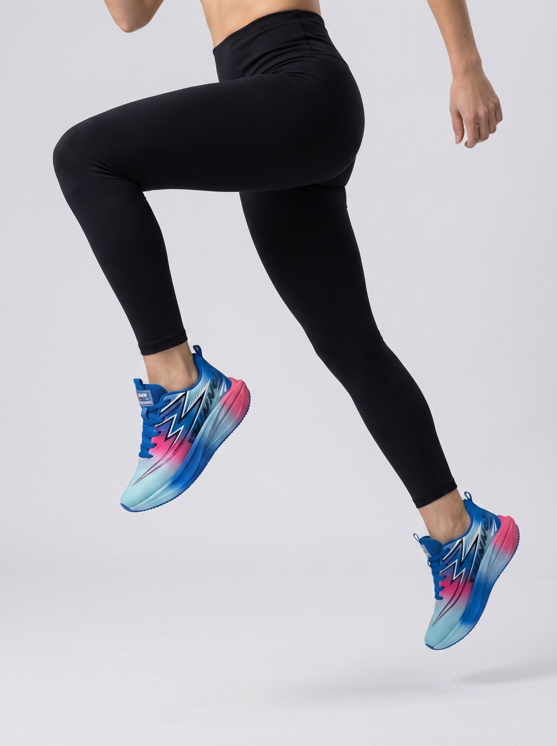 Blue Pink Gradient Women's Athletic Running Sneakers | Breathable Lightweight | Edixim