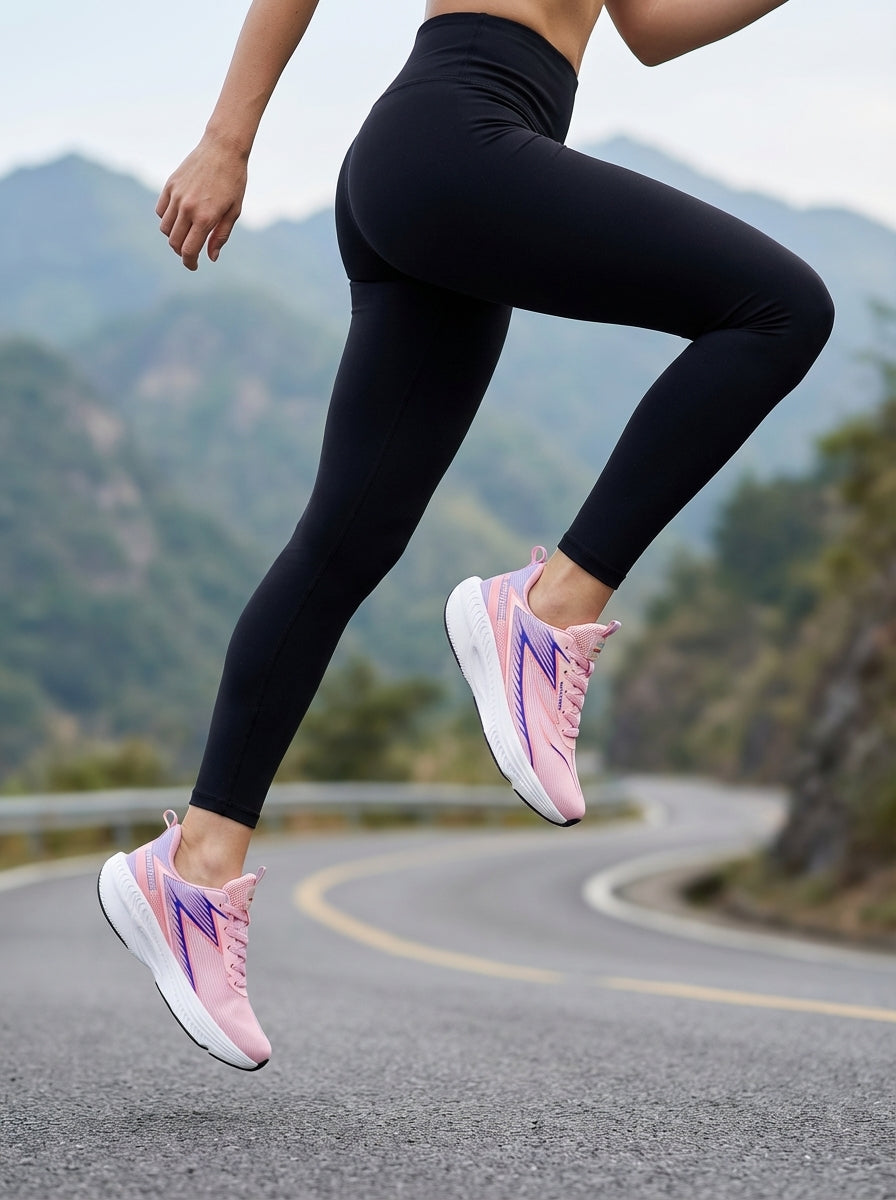 Pink Purple Women's Athletic Running Sneakers | Breathable Lightweight | Edixim