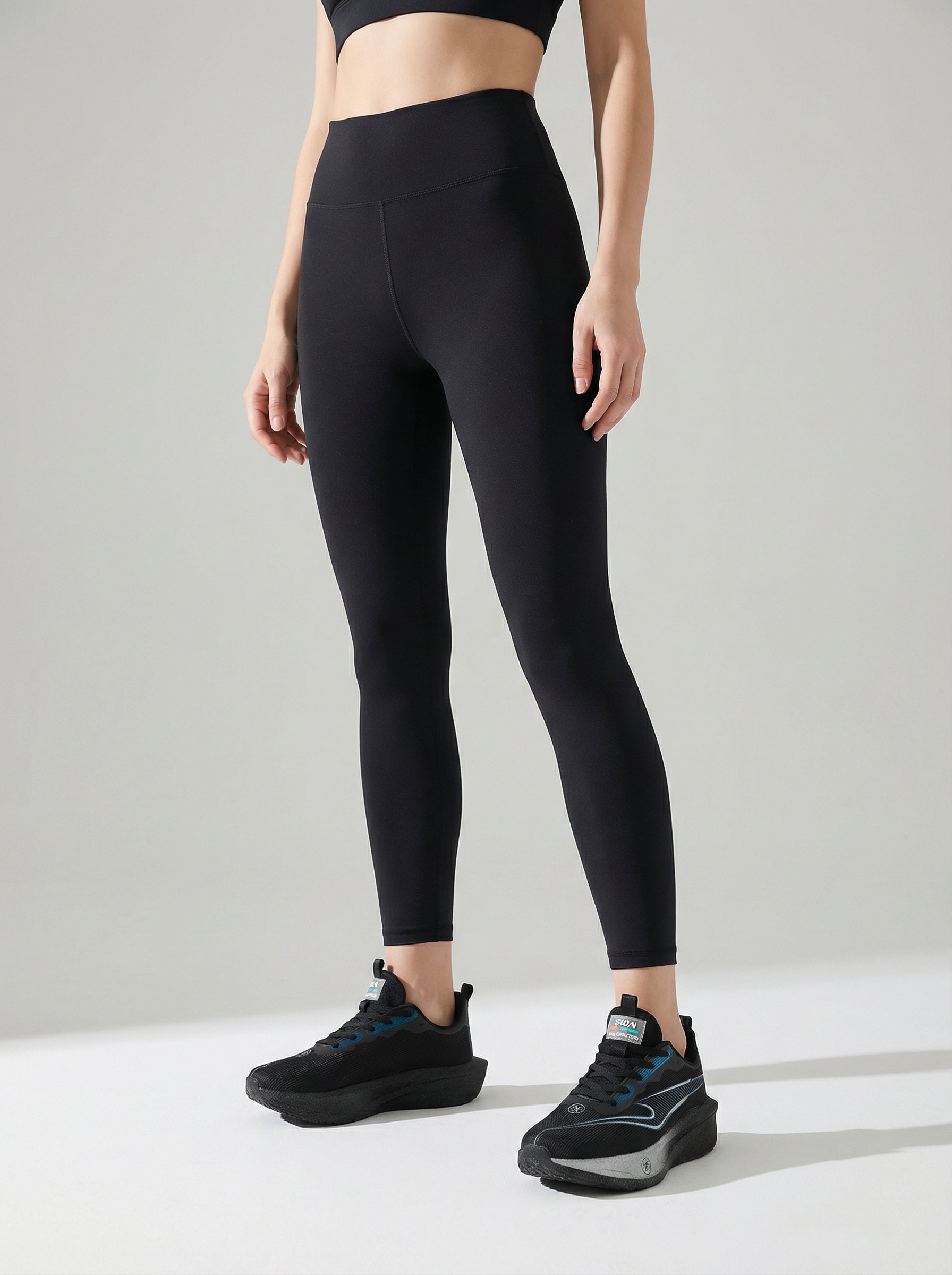 Black Blue Women's Athletic Running Sneakers | Breathable Lightweight | Edixim