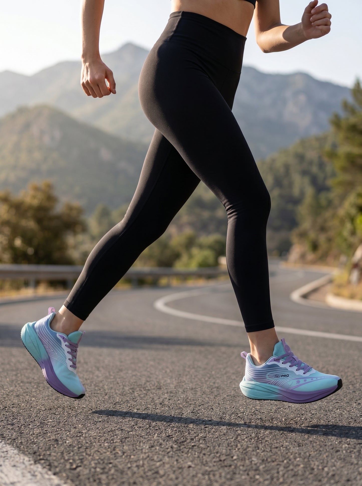 Light Pink Blue Women's Athletic RCyan Purple Gradient Women's Athletic Running Sneakers | Breathable Lightweight | Ediximunning Sneakers | Breathable Lightweight | Edixim（副本）