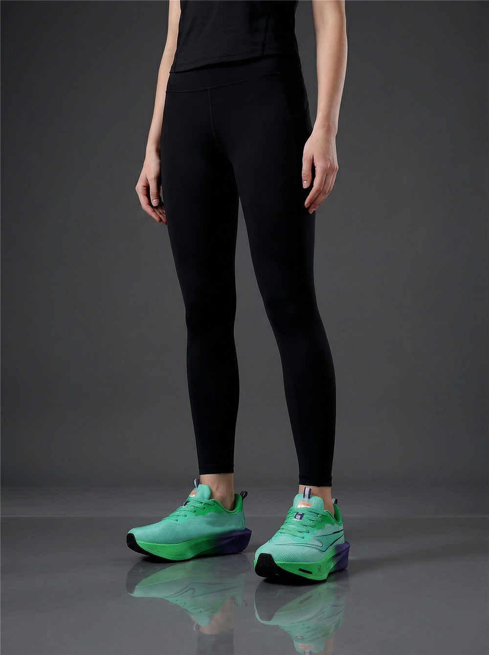 Mint Green Purple Women's Athletic Running Sneakers | Breathable Lightweight | Edixim