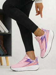 Pink Purple Women's Athletic Running Sneakers | Breathable Lightweight | Edixim