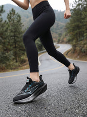 Black Blue Women's Athletic Running Sneakers | Breathable Lightweight | Edixim